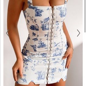 VACATION FOREVER DRESS IN BLUE FLORAL